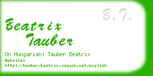 beatrix tauber business card